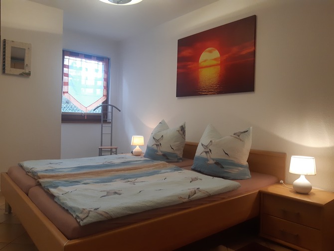 Ferienwohnung in Trassenheide - Seestern-Lilli - Schlafzimmer mit Doppelbett