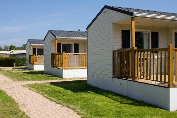 Ferienhaus in Pelzerhaken - Mobilheim  Pacifique - Au&szlig;enanlage