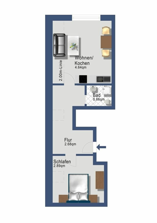 Ferienwohnung in Rabenkirchen-Faul&uuml;ck - Schleiblick App. 5 - Bild 4