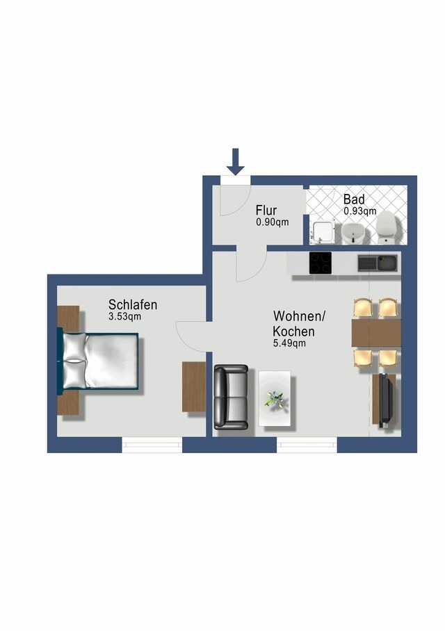Ferienwohnung in Rabenkirchen-Faul&uuml;ck - Schleiblick App. 7 - Bild 6