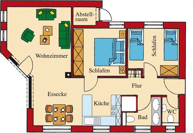 Ferienhaus in Fehmarn OT Wenkendorf - "Ferienhof Hinz" - Ferienhaus Feldkieker - Bild 2