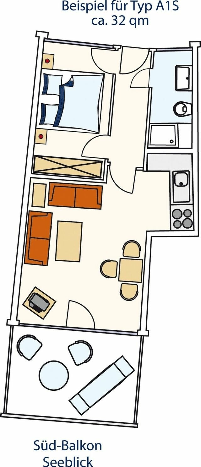 Ferienwohnung in Grömitz - STRANDIDYLL, 64 - Typ A1S - Bild 14