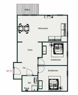 Ferienwohnung in Gr&ouml;mitz - Kabine 7 - Bild 20