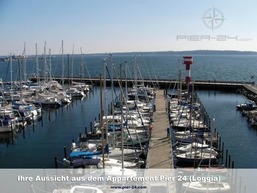 Apartment 24, Pier 24, Blickrichtung offene See/Binnenhafen Nord