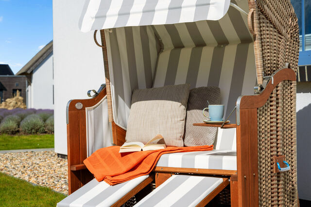 Ferienhaus in Dranske - R&uuml;genzauber Reetdachhaus mit Sauna u. Kamin | Strandn&auml;he | Garten - Bild 23