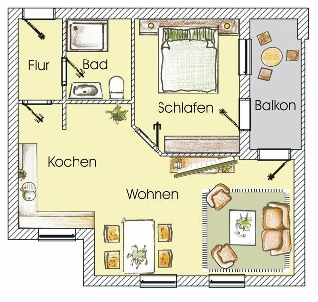 Ferienwohnung in Seebad Heringsdorf - (Brise) Villen am Buchenpark App. 05 - Bild 13