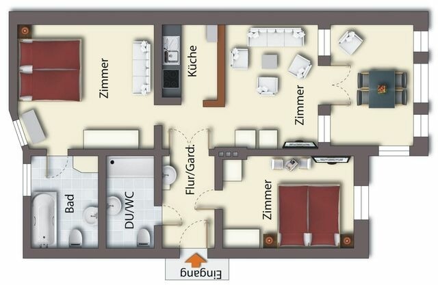 Ferienwohnung in Seebad Heringsdorf - (Brise) Villa Kramme App. A - Bild 15