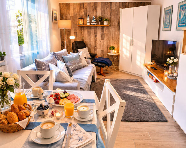 Ferienwohnung in Dahme - G&auml;stehaus Zur Seem&ouml;we, Fewo 8, "Leuchtturm" - Bild 2